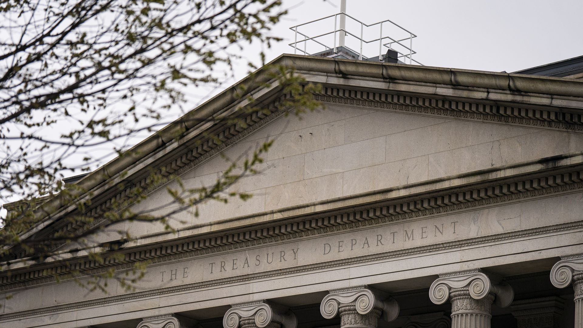 U.S. Treasury building.