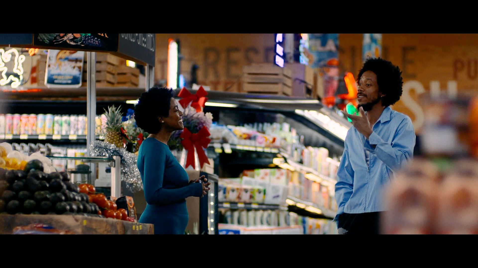 Arsema Thomas and Darrell Britt-Gibson in "She Taught Love."