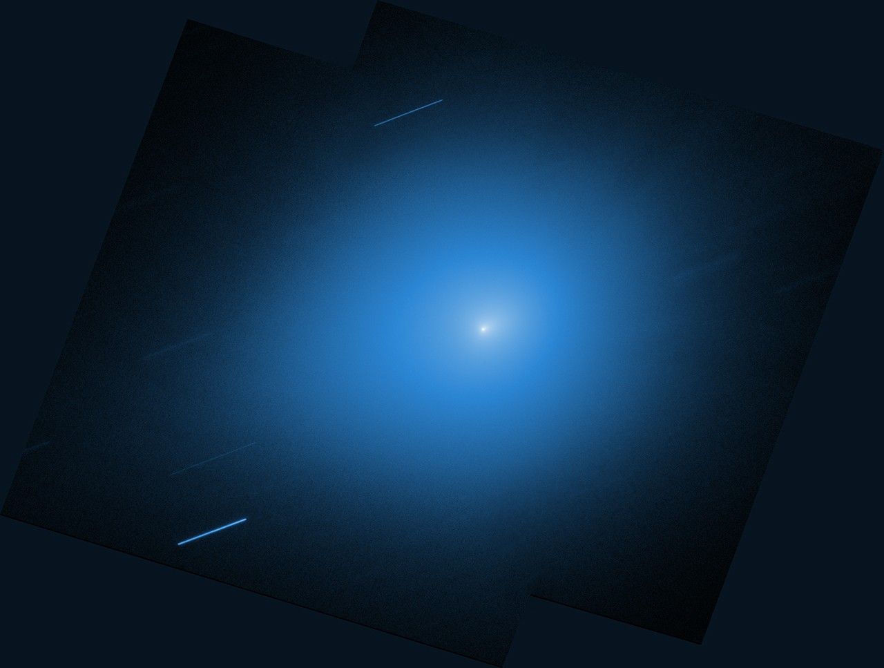 Comet 3I/ATLAS as seen by the Hubble Space Telescope.