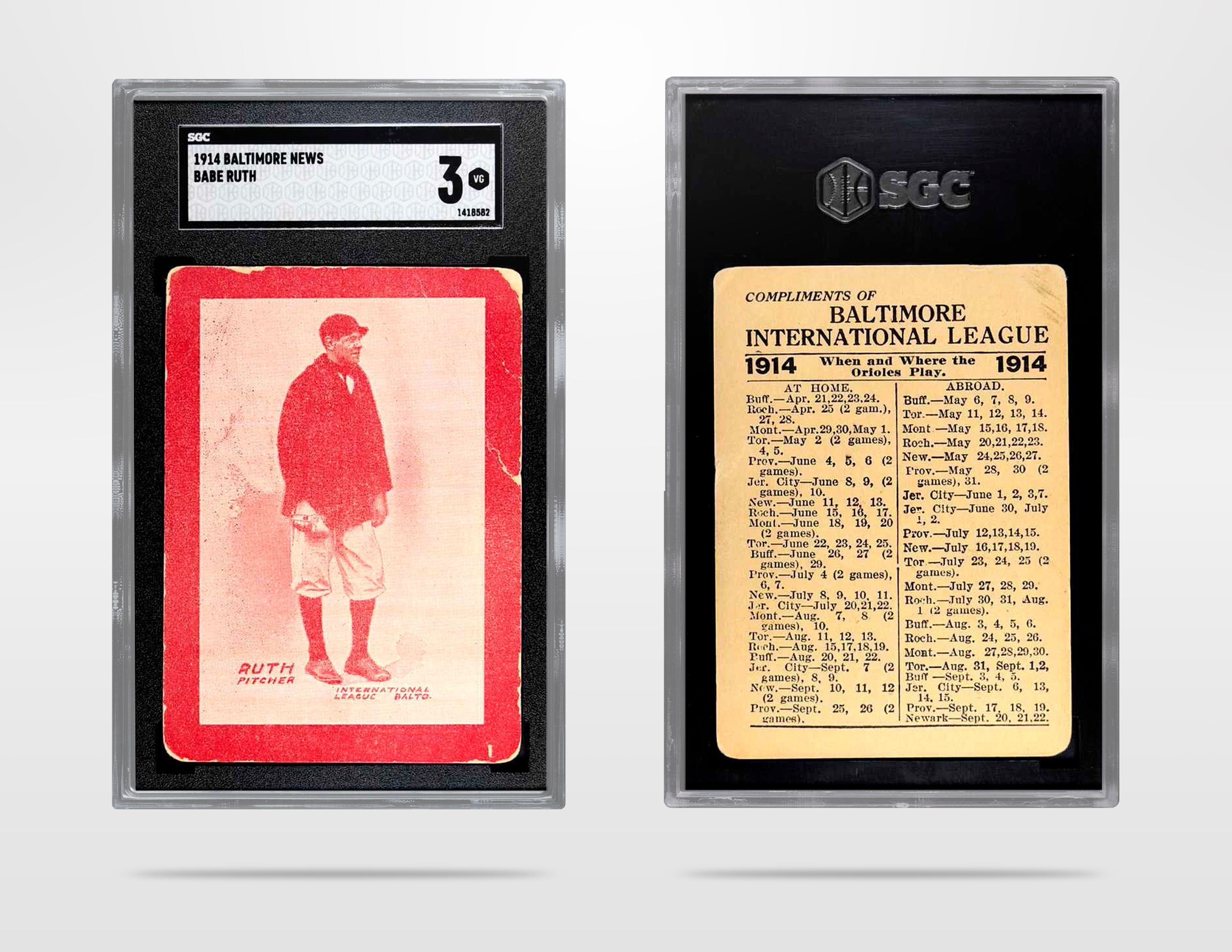 1914 Babe Ruth Trading Card Valued At Record 6 Million 4695