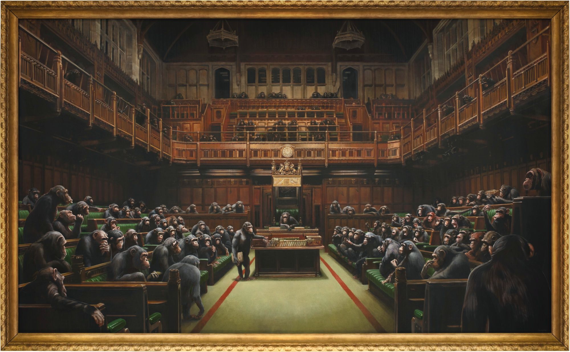 Devolved Parliament, by Banksy