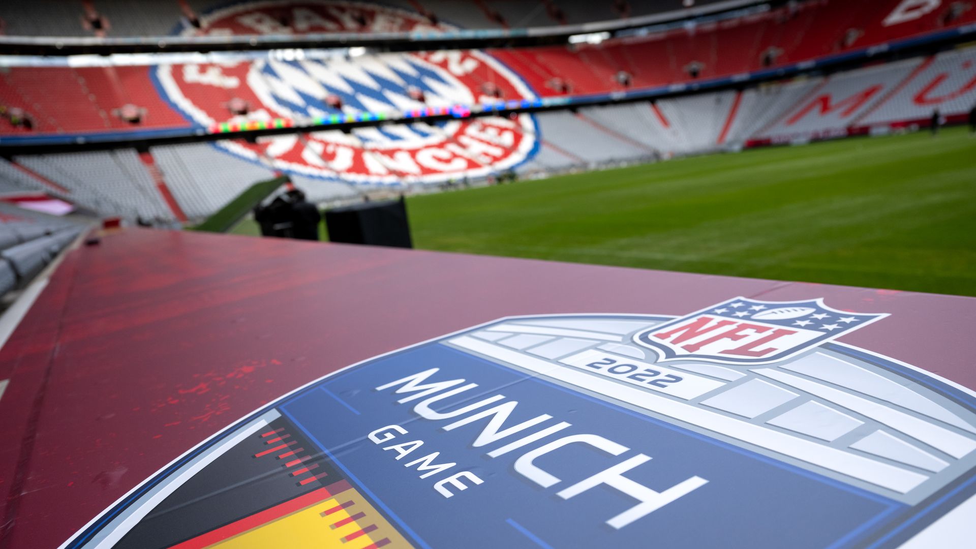 nfl logo at bayern stadium