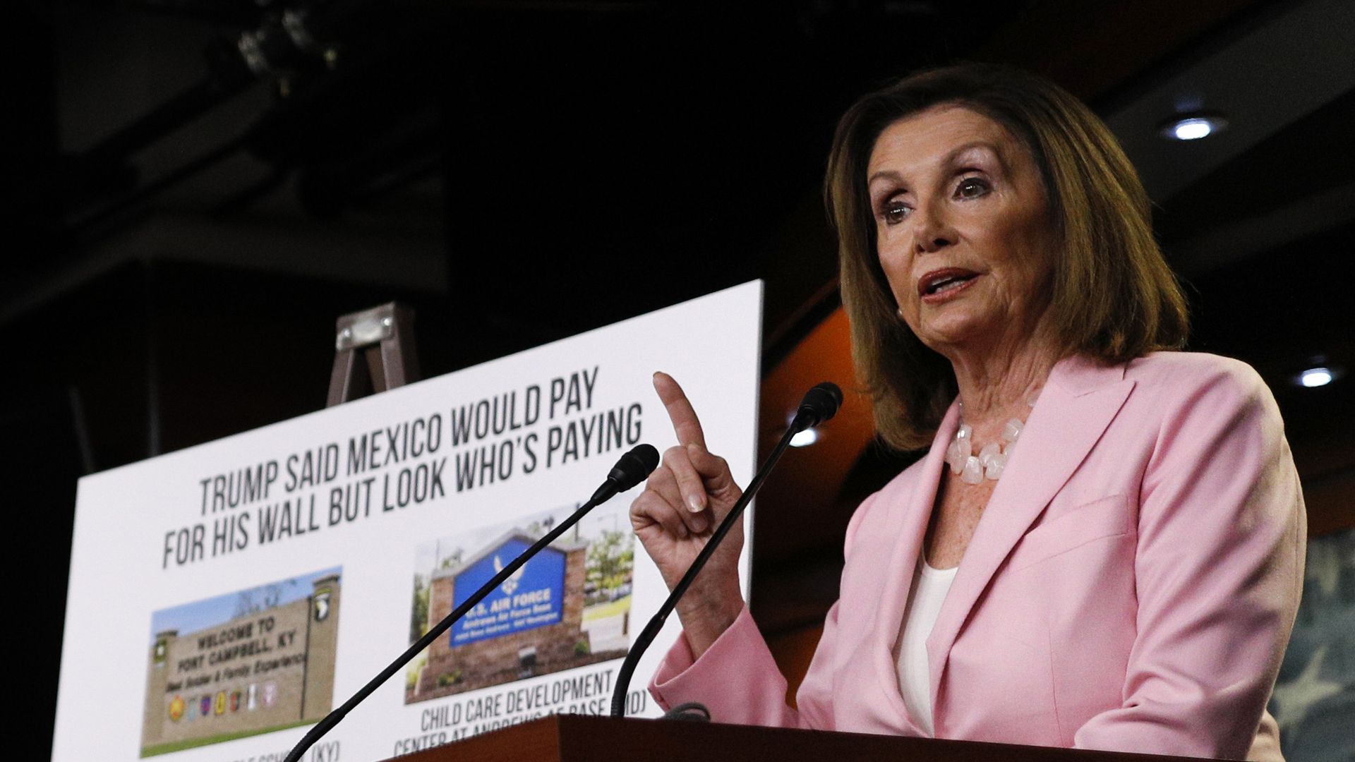 House Speaker Nancy Pelosi (D-CA) delivers remarks during her weekly news conference on Capitol Hill September 12