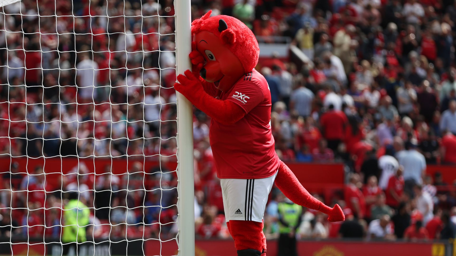 manchester united mascot sad