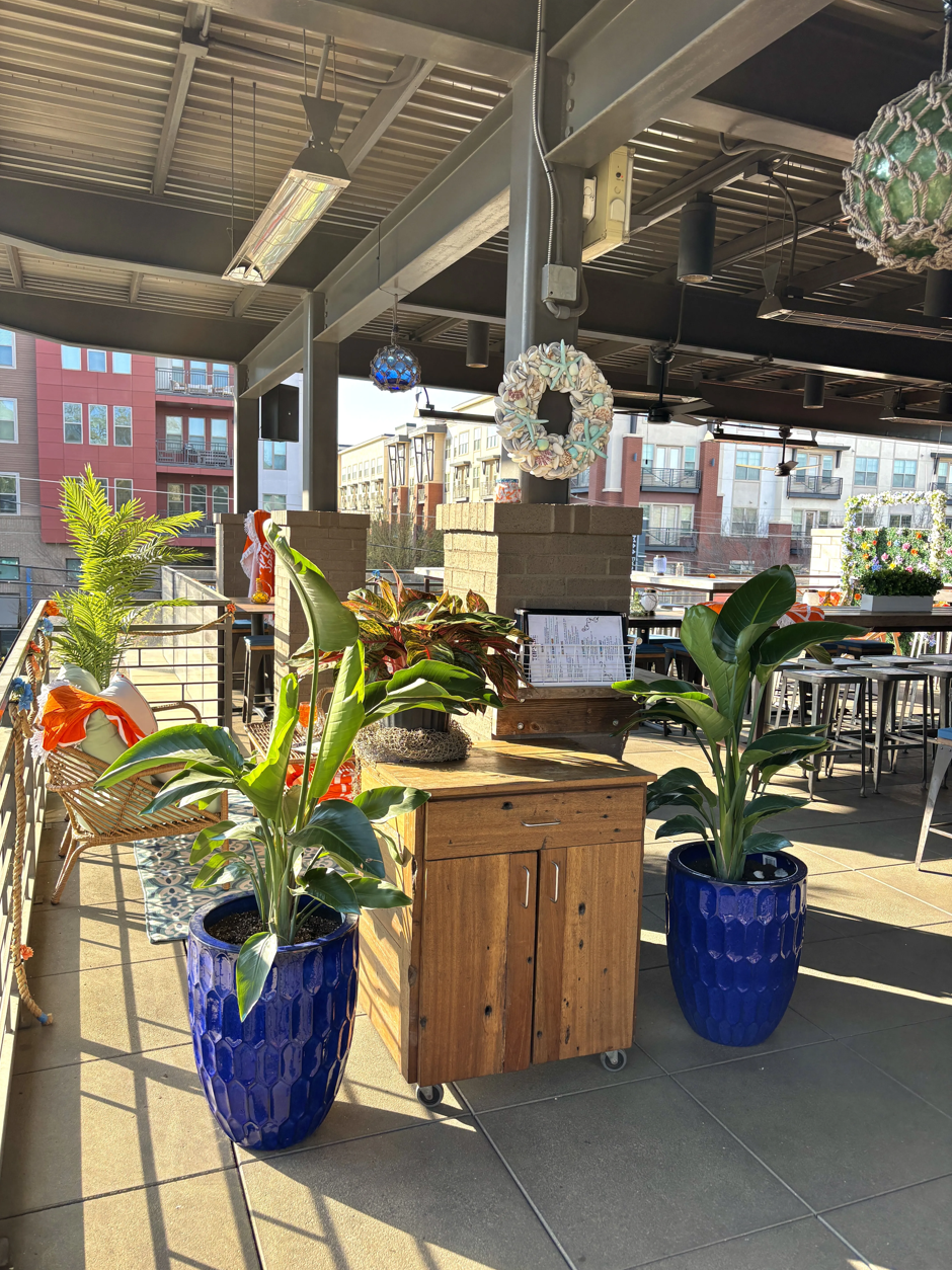 The Waterman rooftop bar topside