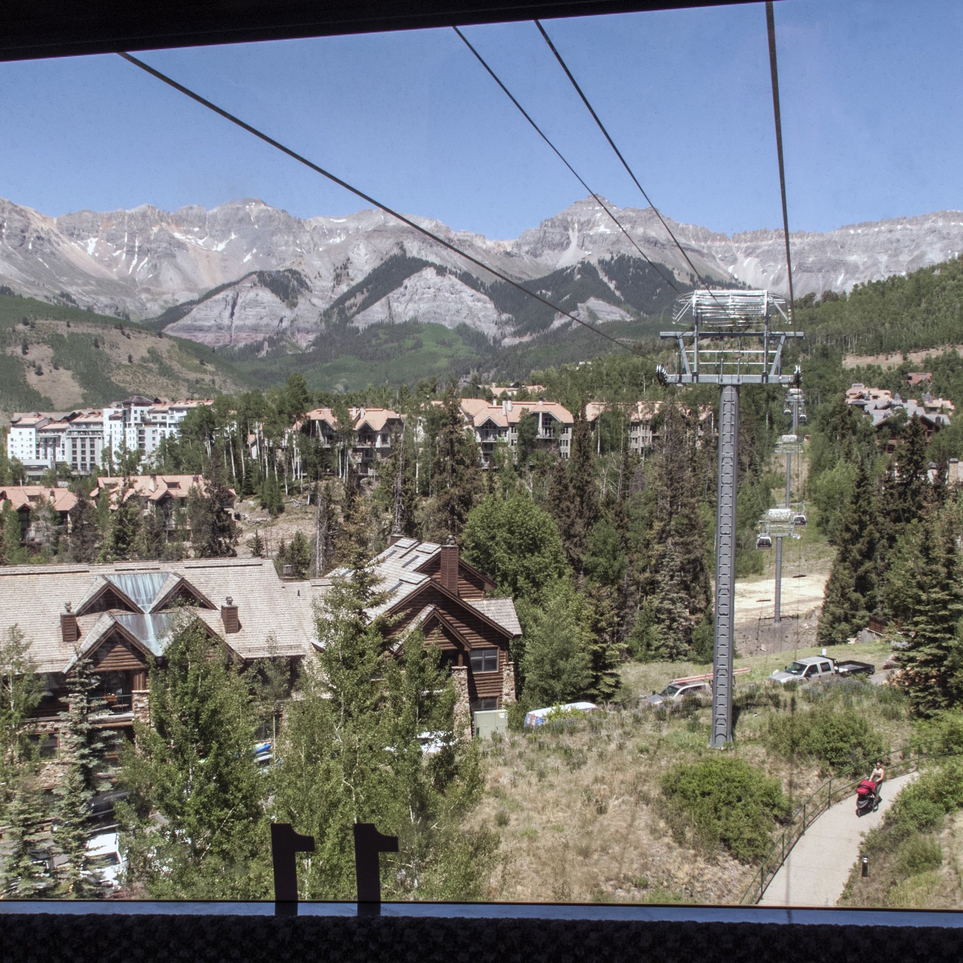 A view from the gondola in Telluride. Photo: Santi Visalli/Getty Images