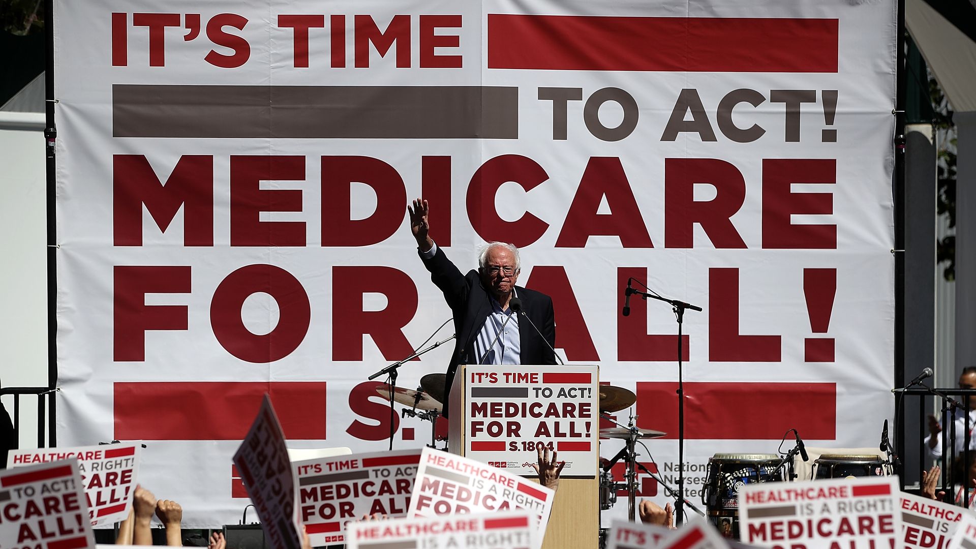 Bernie Sanders at Medicare for All rally