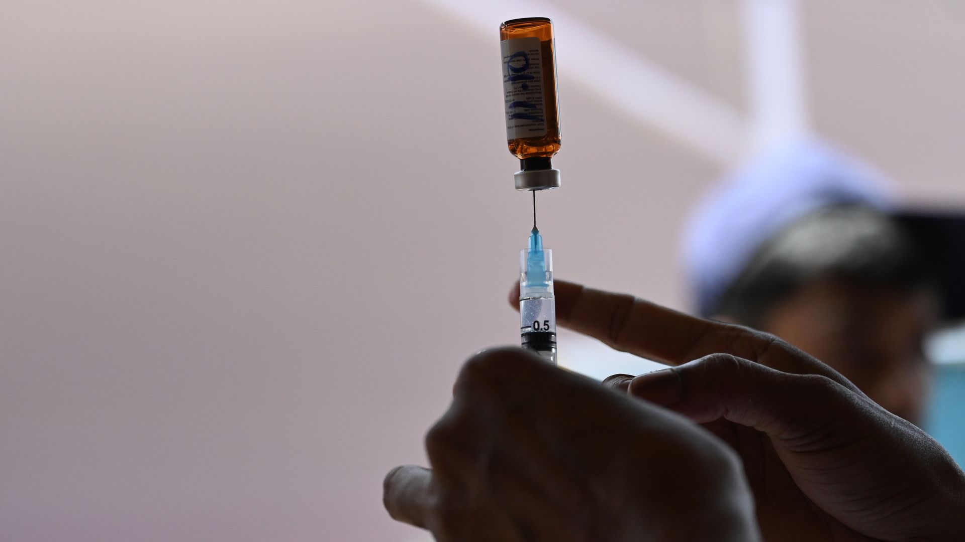 A photo of a vaccine.