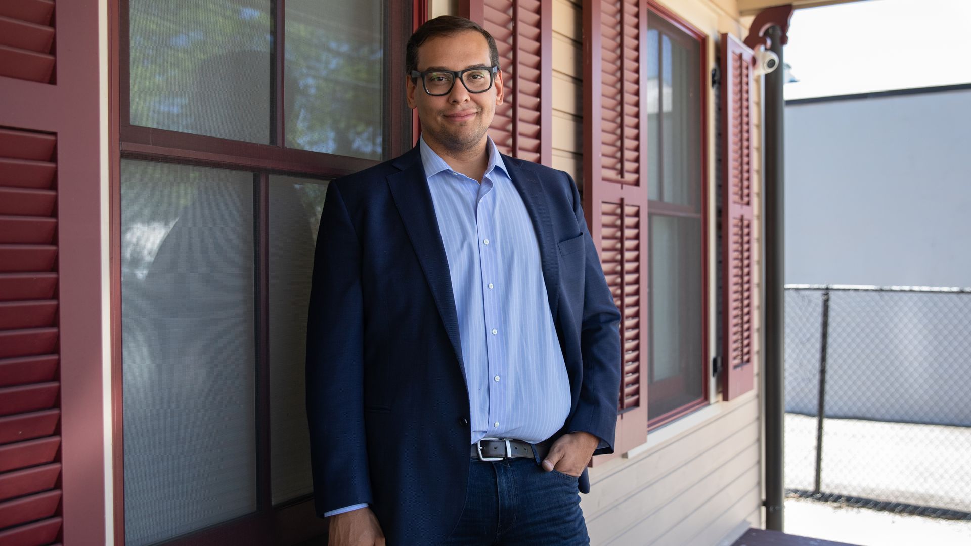 George Santos, Republican US Representative candidate for New York, in Oyster Bay, New York, US, on Thursday, Sept. 1, 2022.