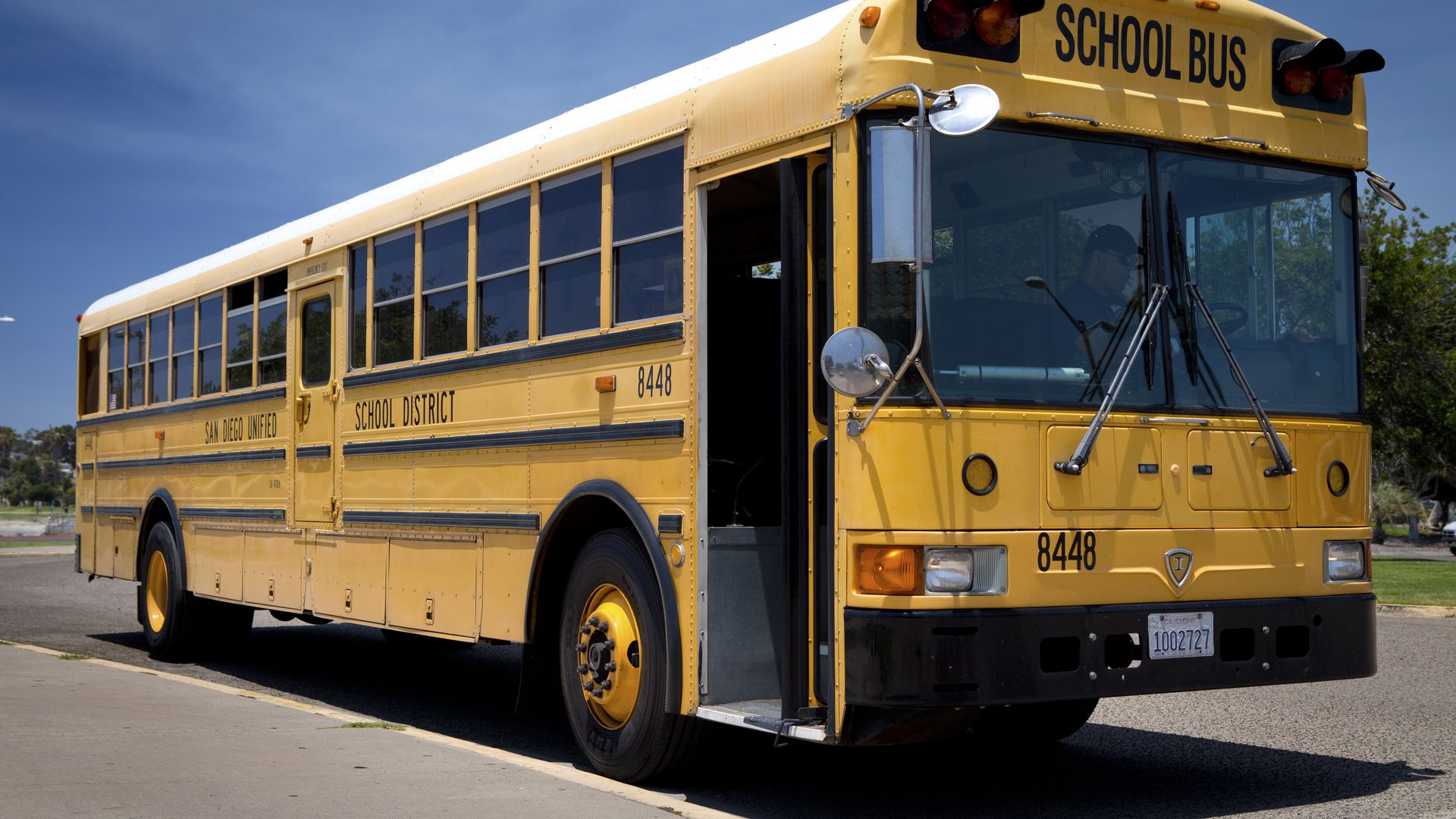 A San Diego Unified school bus.