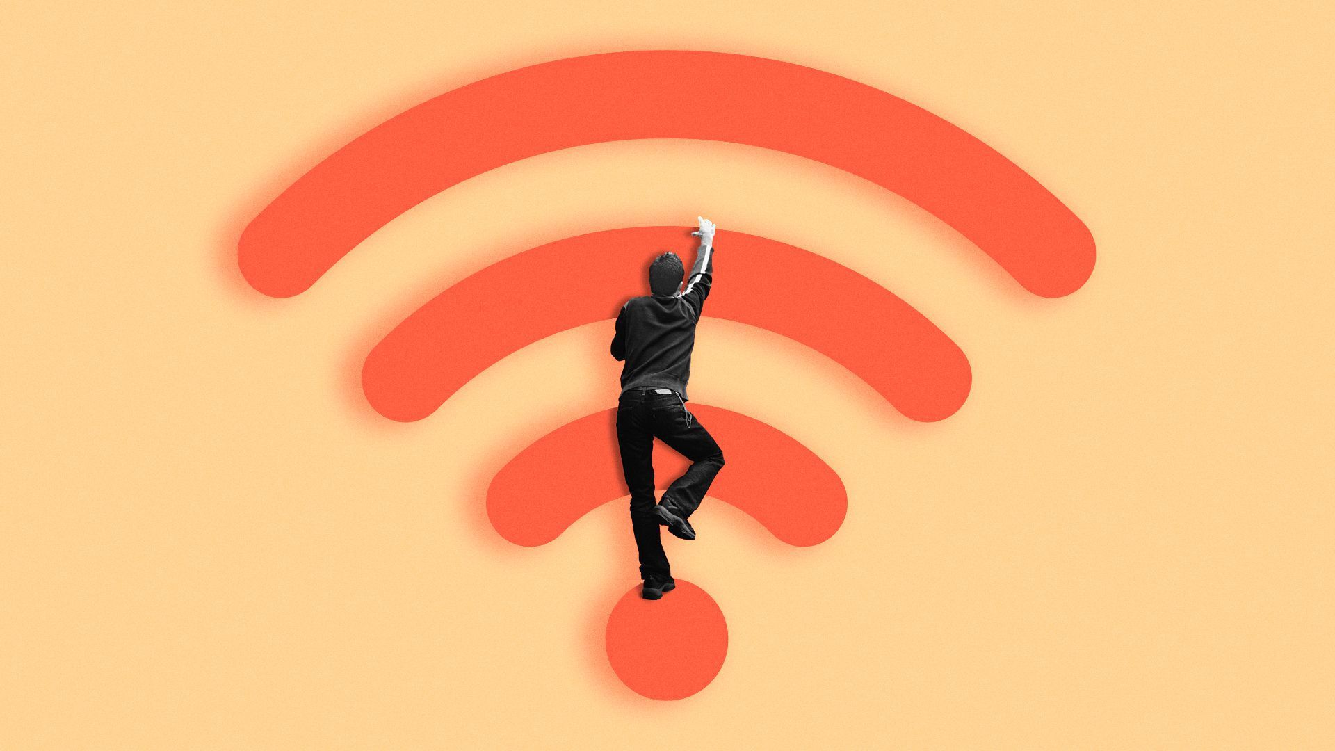 Illustration of WiFi signal