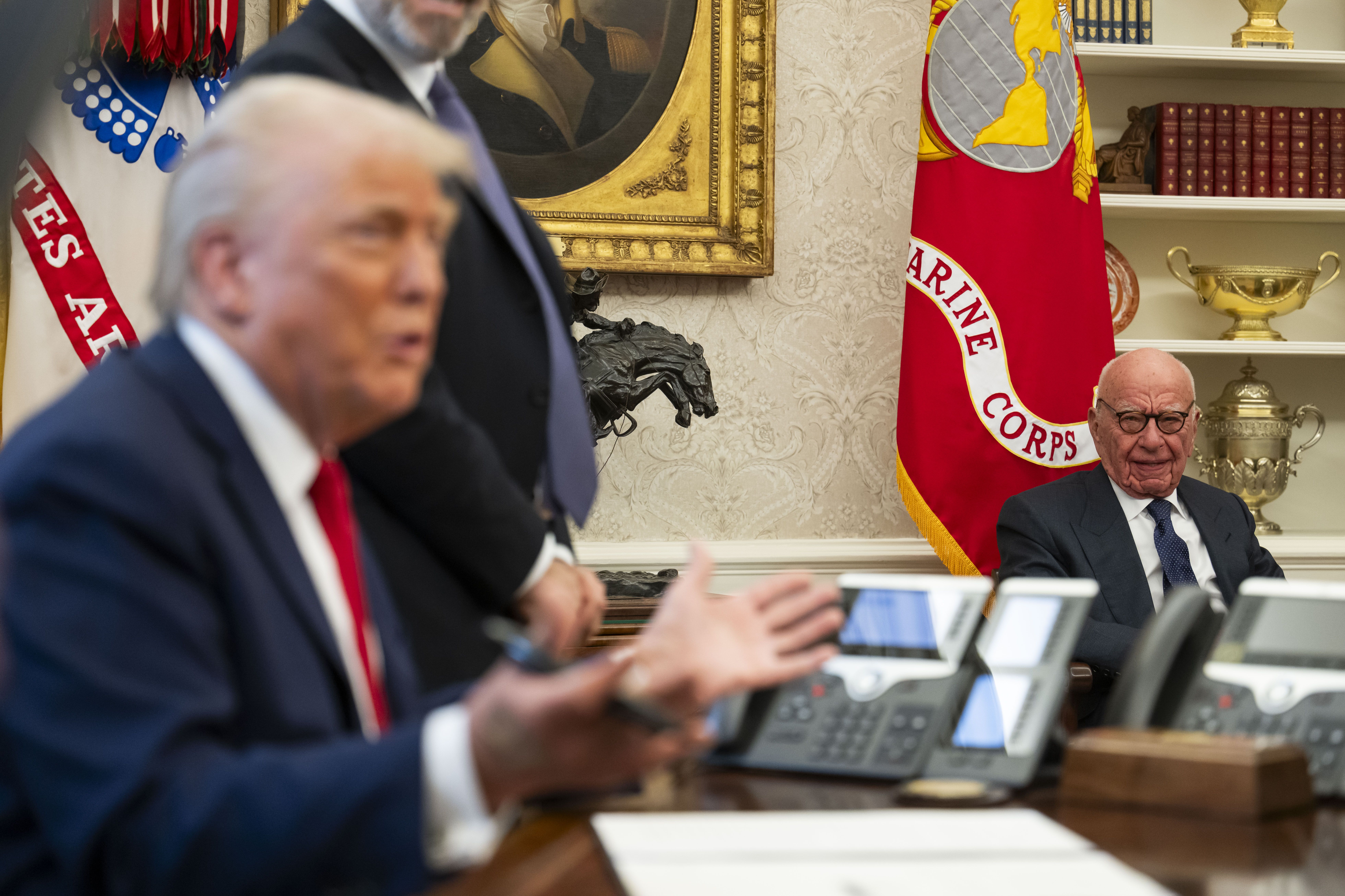 Rupert Murdoch in the Oval Office