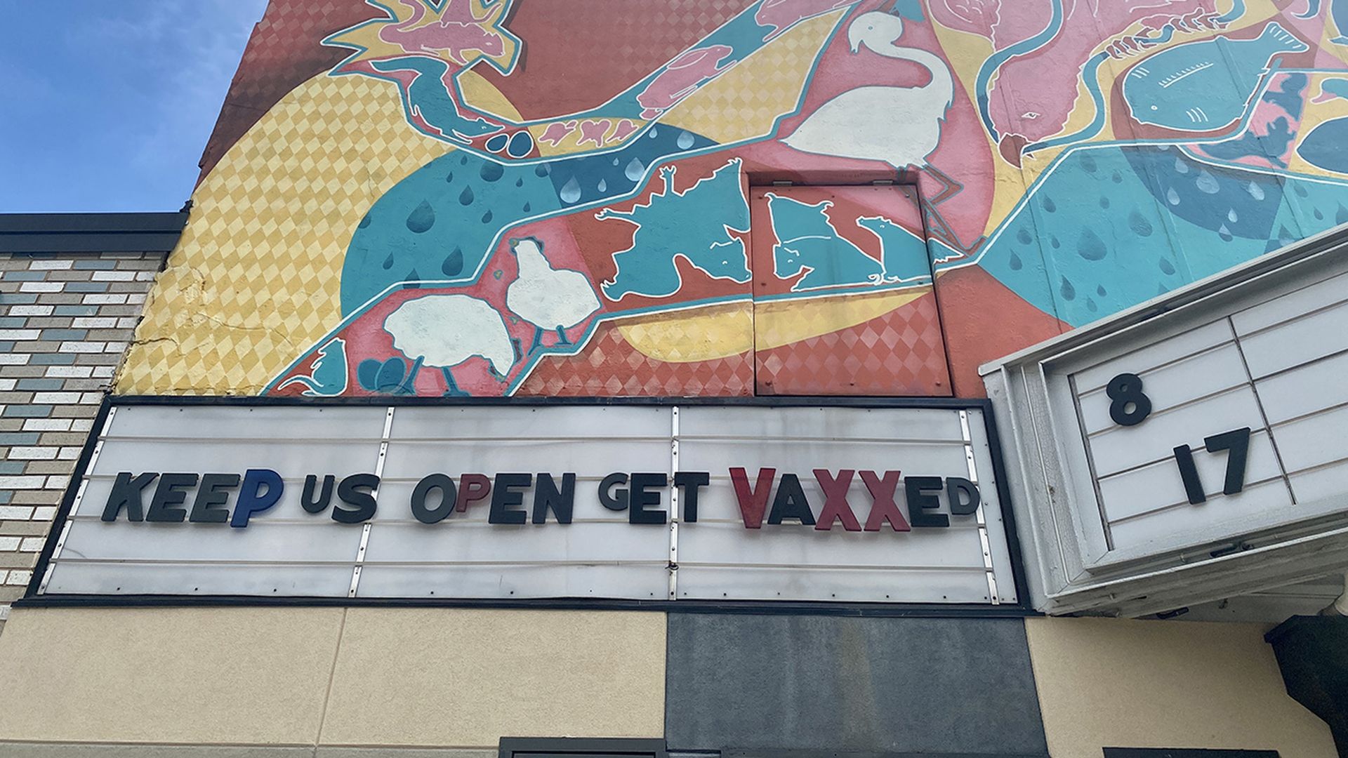 neighborhood theater vaccinated message