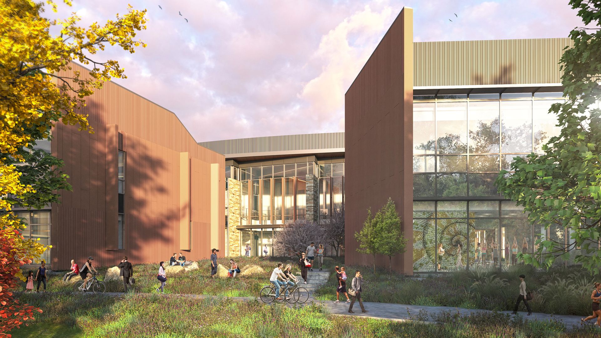 rendering of fitness center