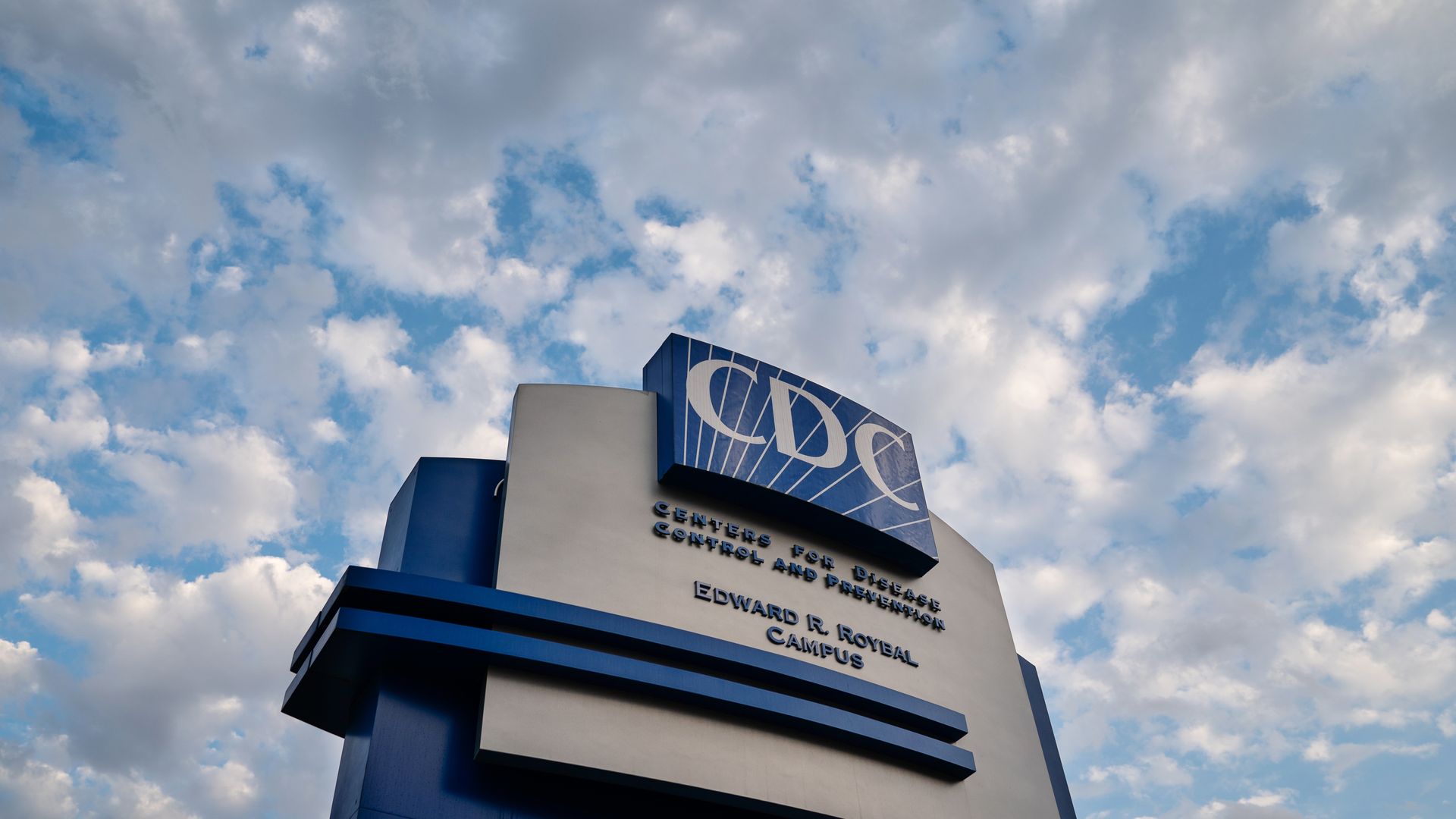 The sign outside the CDC's Atlanta headquarters.