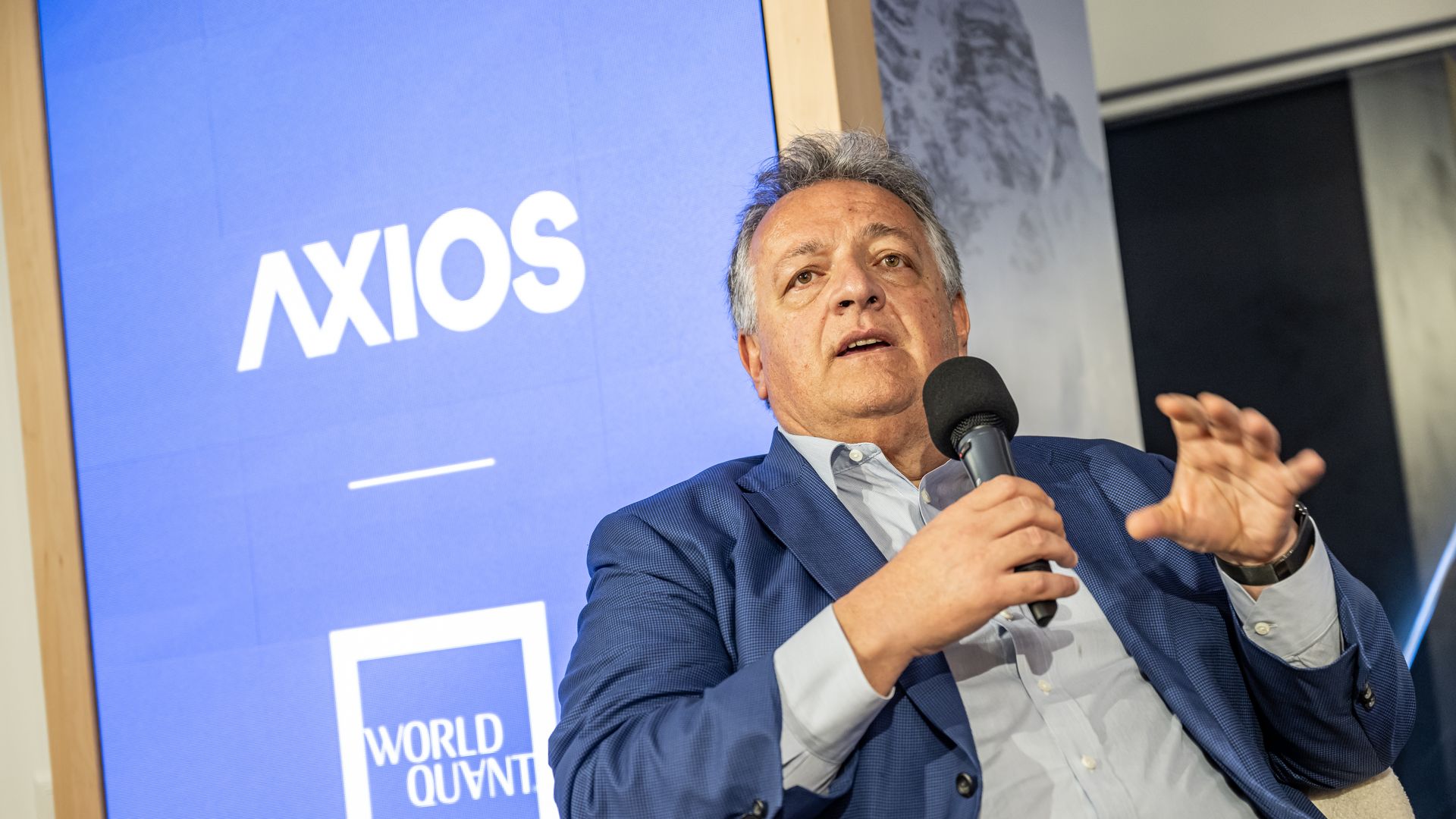 Flagship Pioneering Founder & CEO Noubar Afeyan at Axios House Davos. 