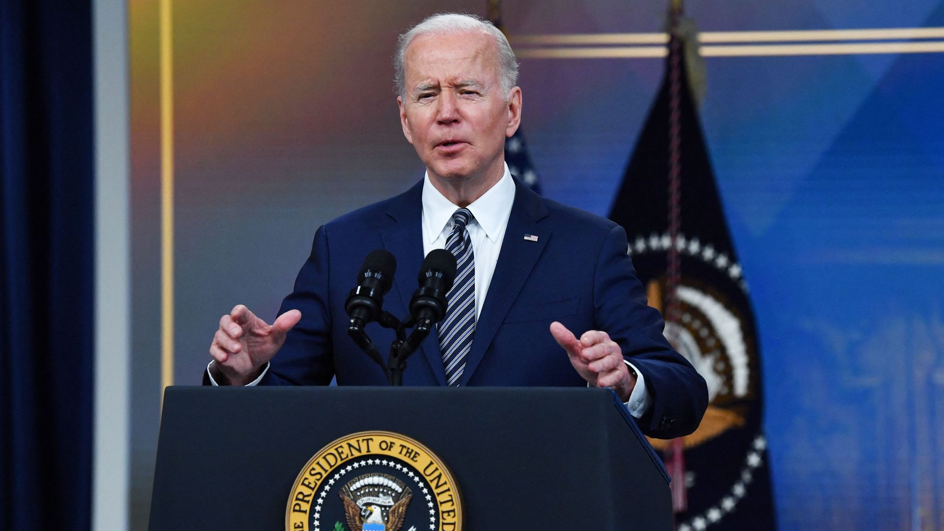 biden speaks at the White House