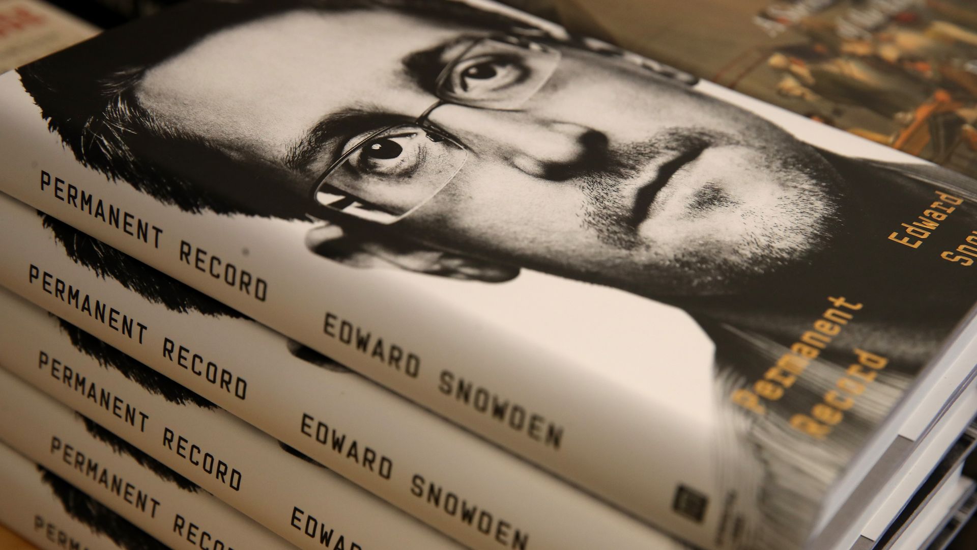 Snowden's book's cover.