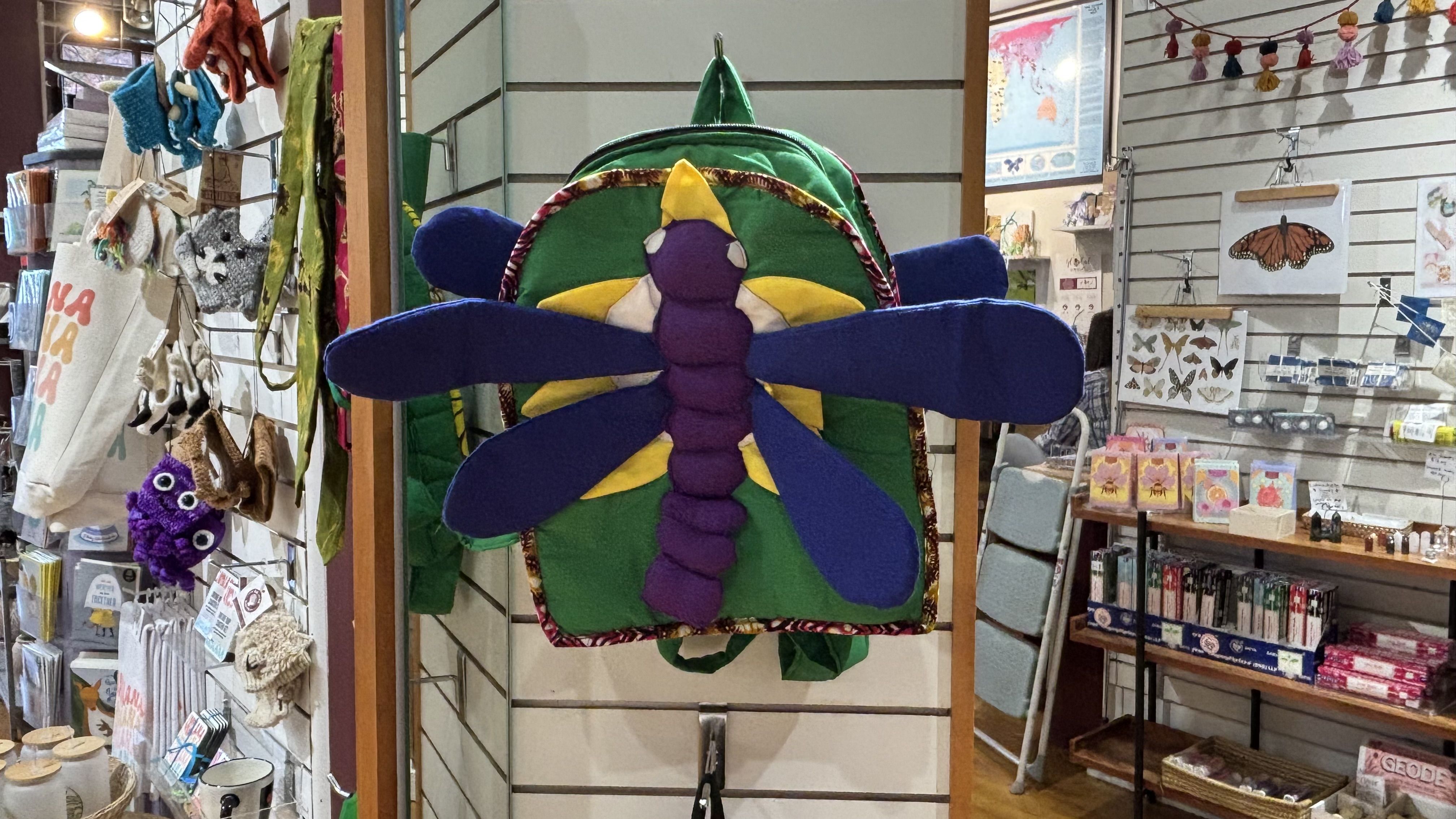 A dragonfly backpack