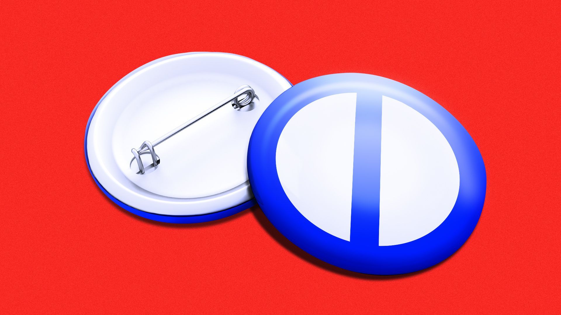 Illustration of two buttons, with one featuring a "no" icon in blue