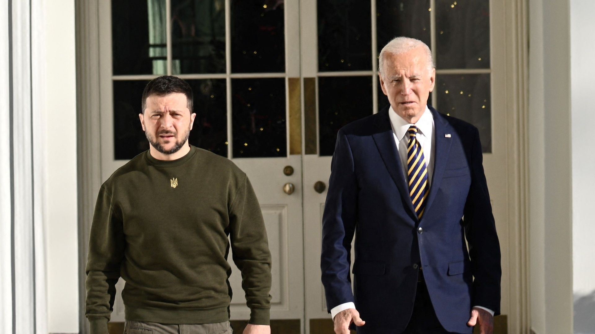 Zelensky and Biden.