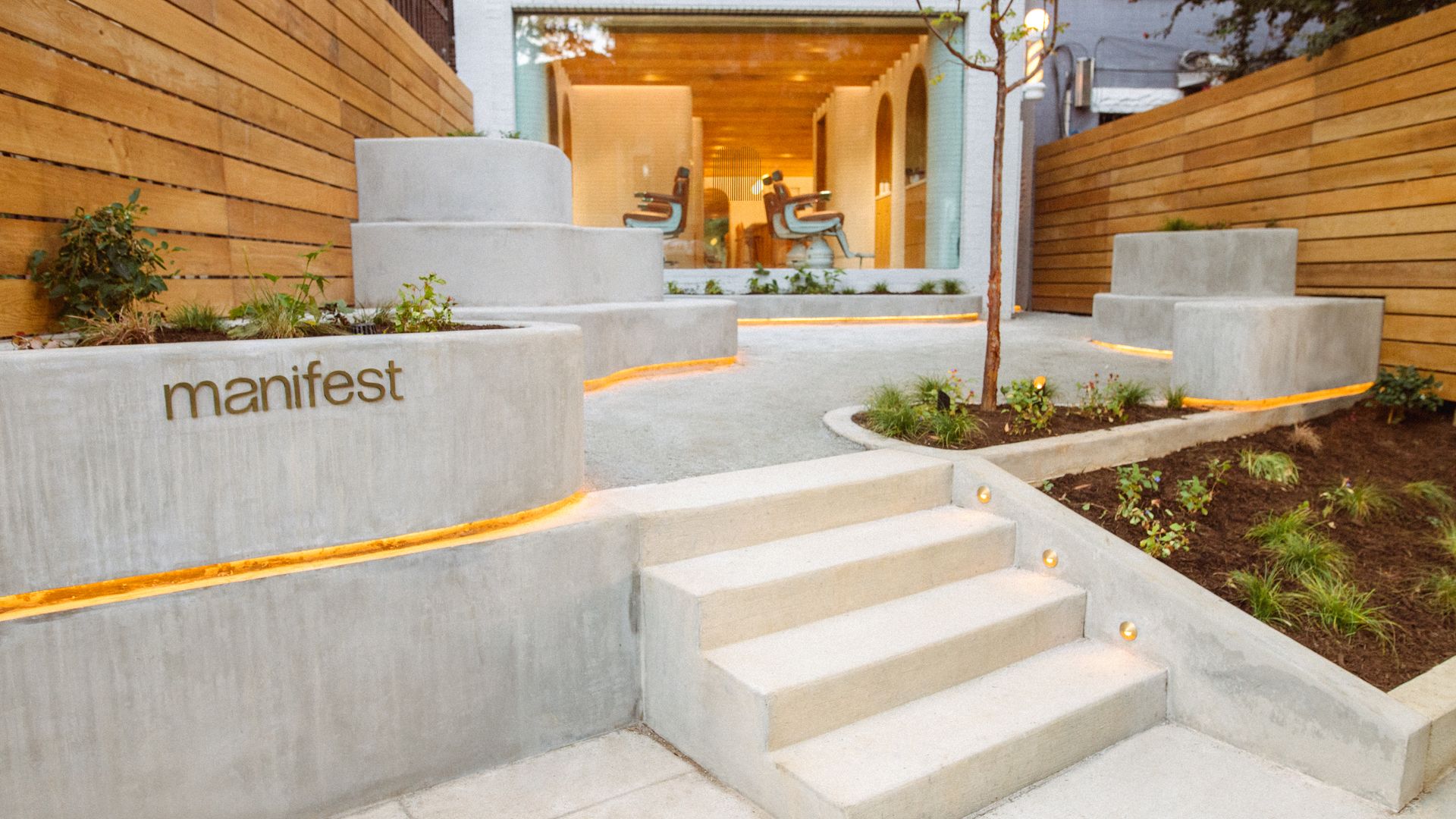 An exterior look at the Manifest storefront.