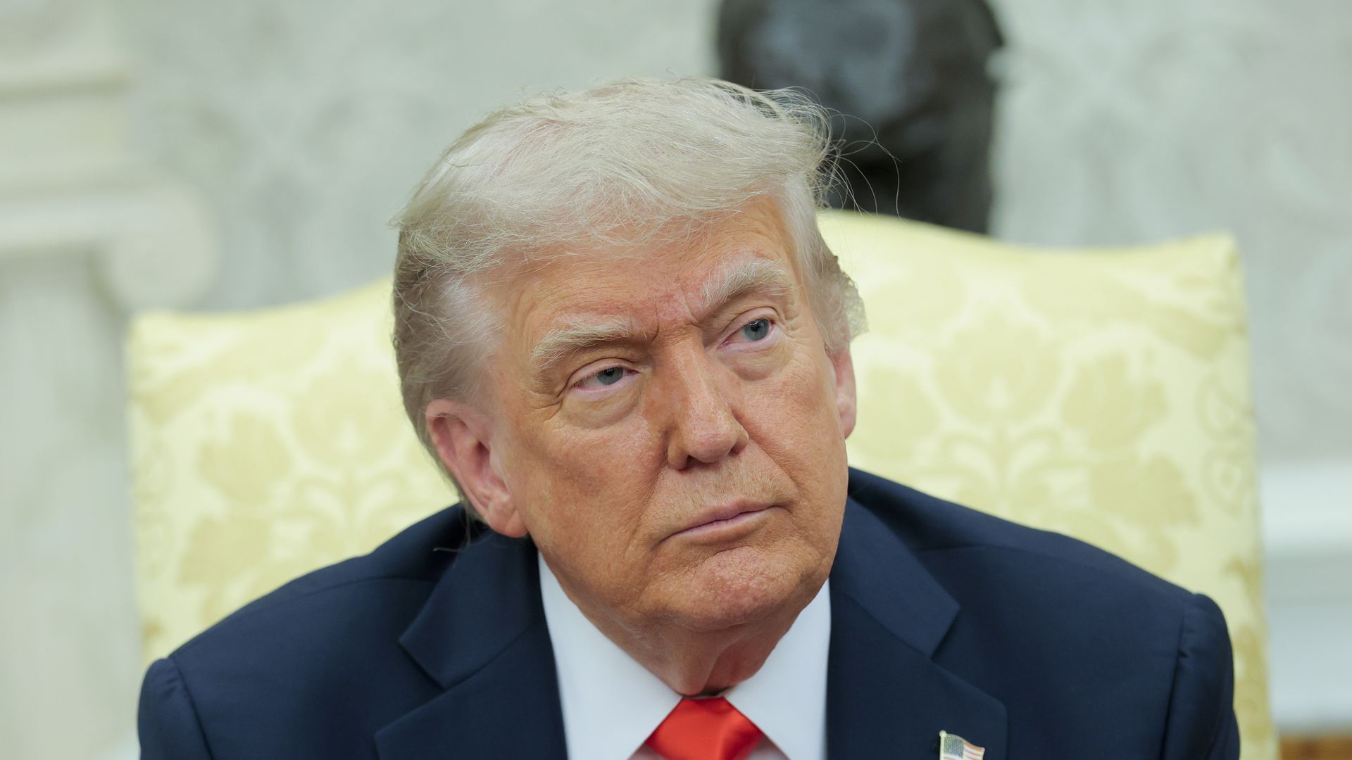 President Trump in the Oval Office.