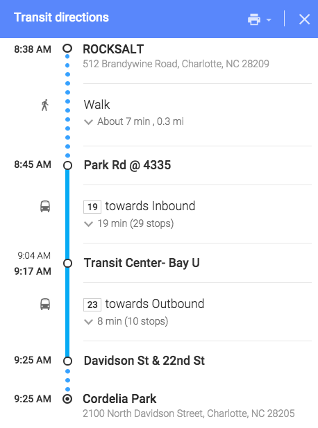 bus Park Road to Noda