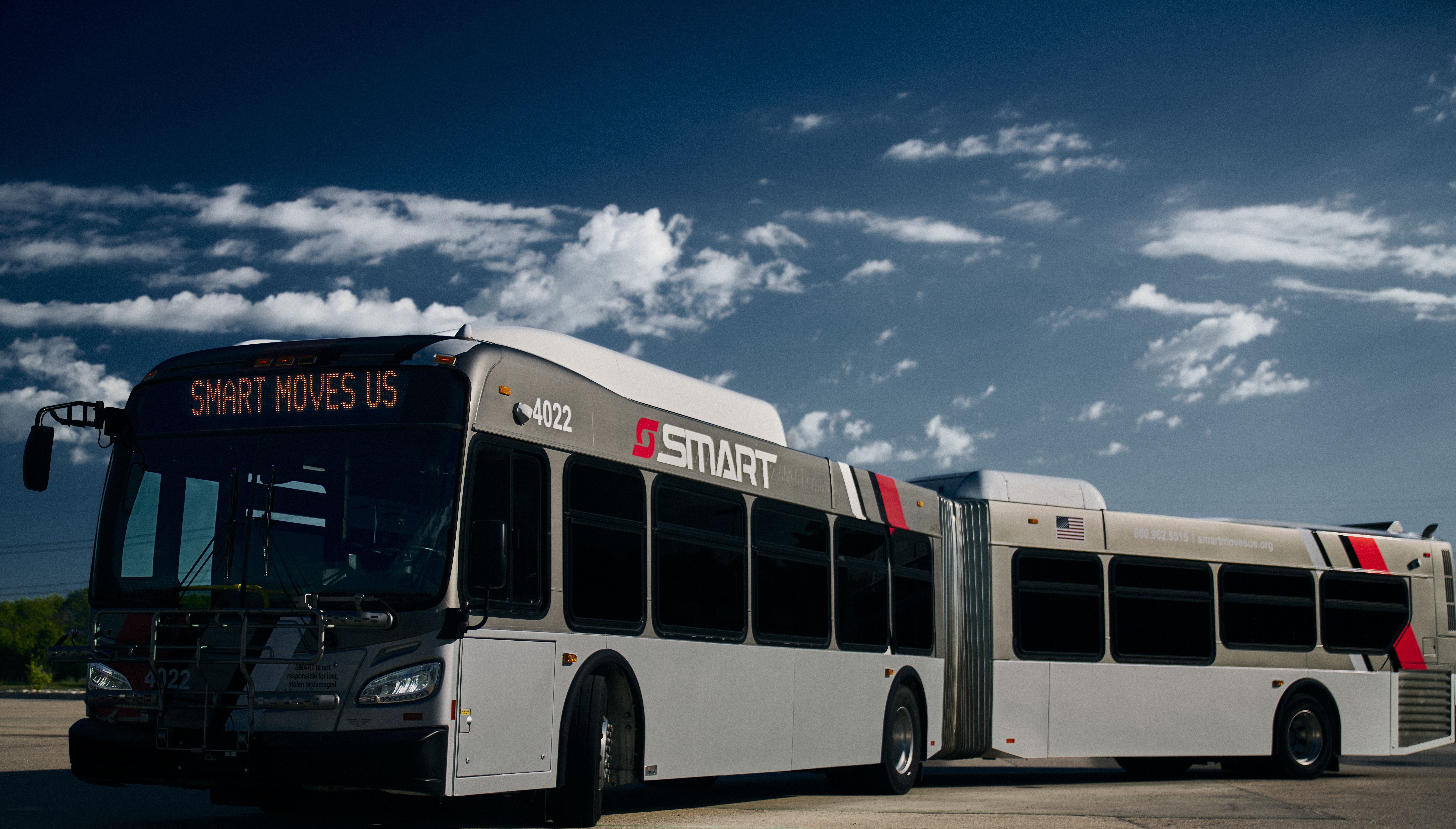 A SMART bus — Southeast Michigan's regional public transportation provider.