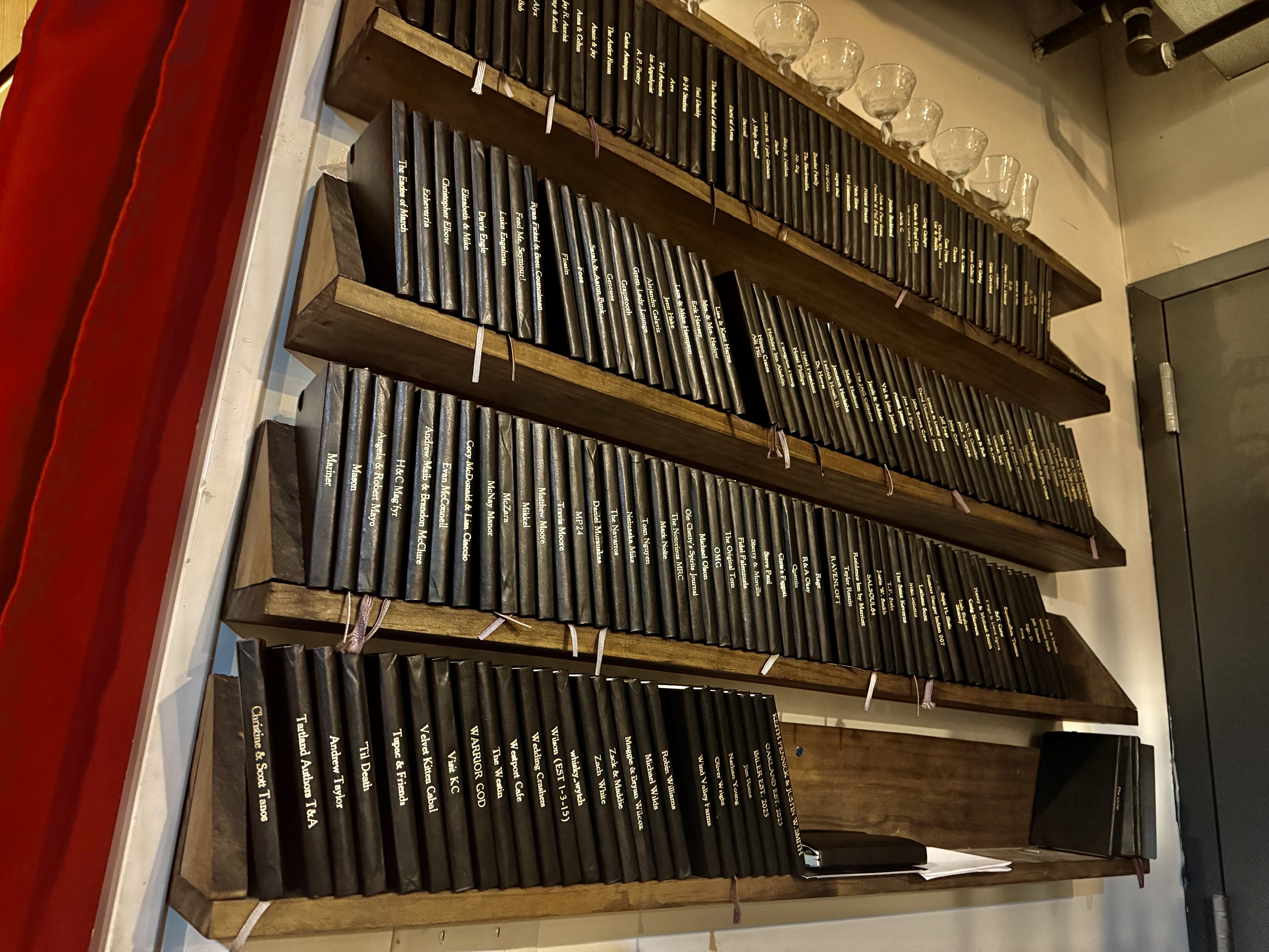 The books for the Little Black Book Club at Swordfish Tom's in Kansas City.