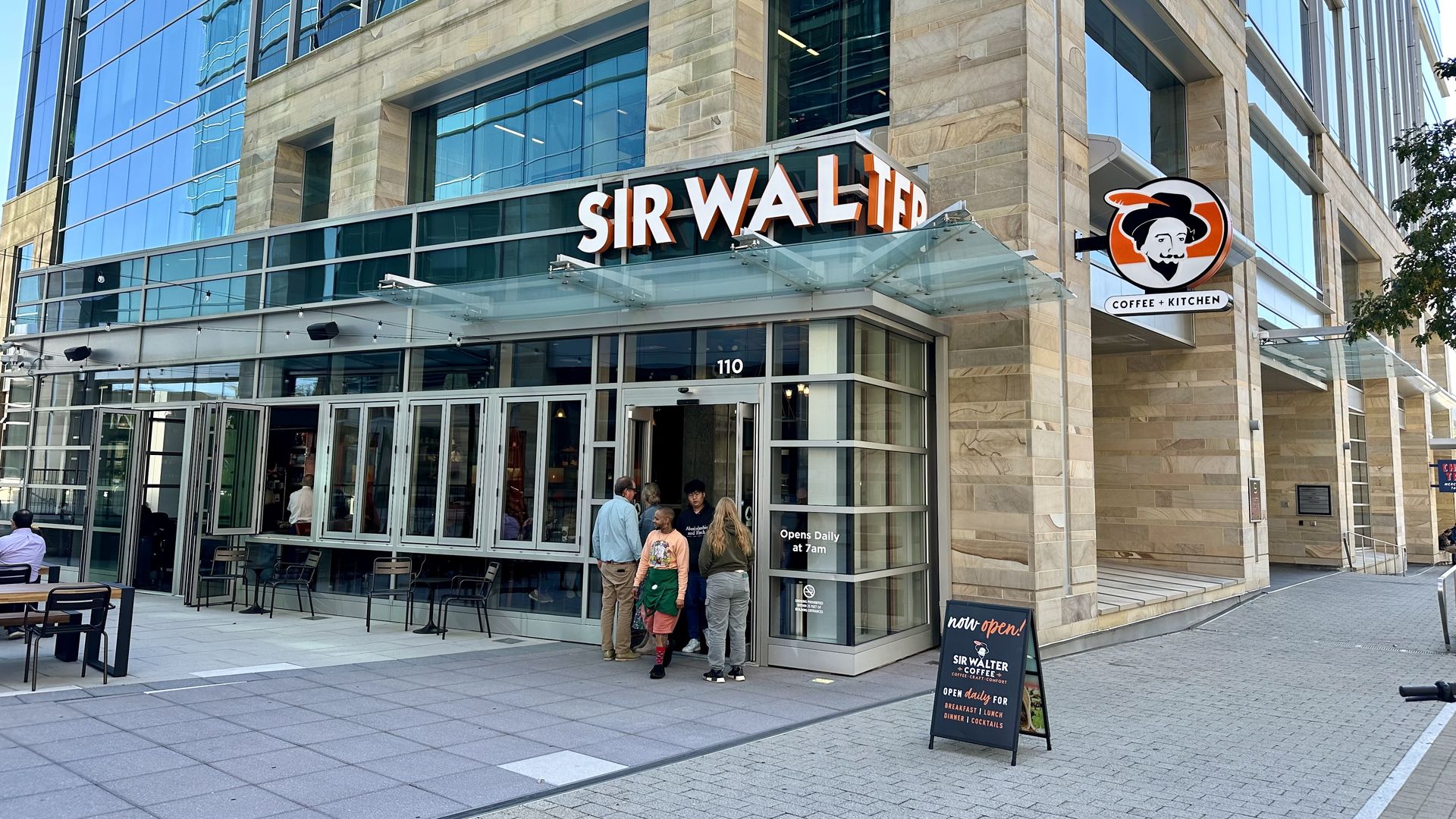 The new Sir Walter Coffee location in downtown Raleigh