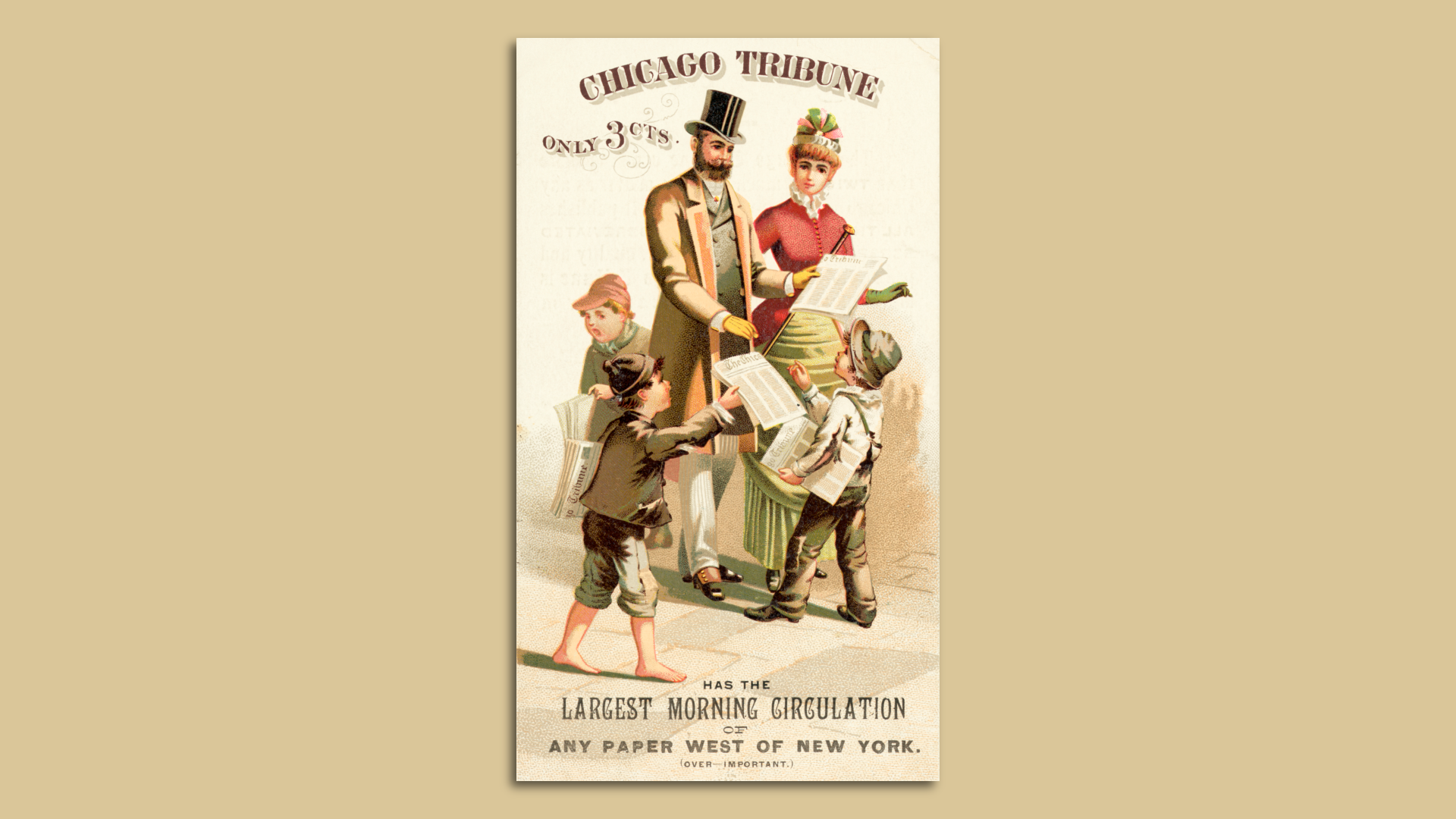 Old time newspaper ad