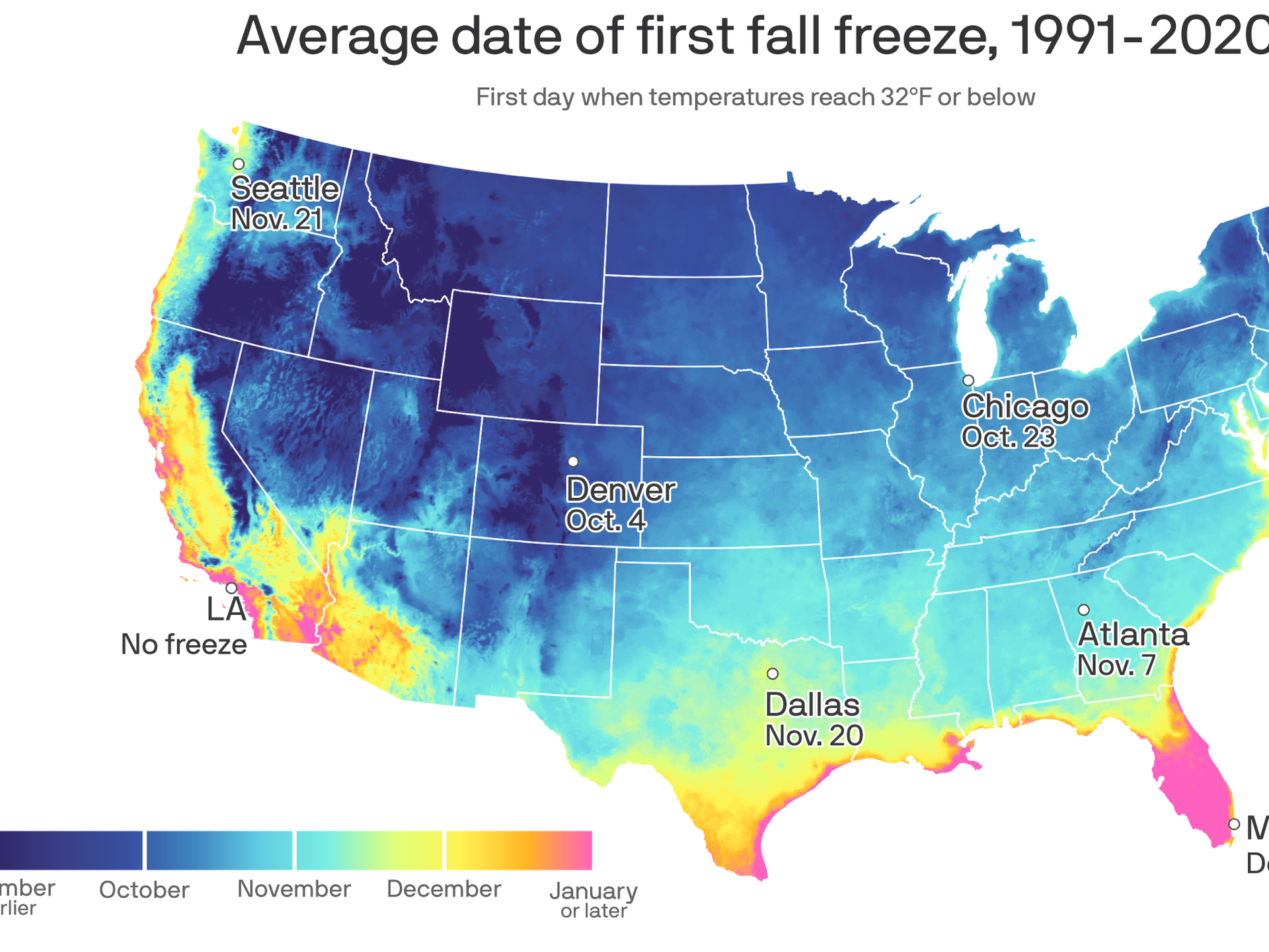 When to expect New Orleans' first freeze - Axios New Orleans