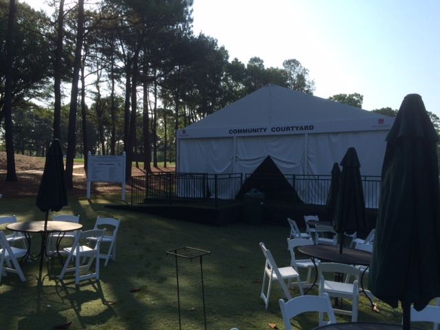 charity tent wells fargo golf tournament