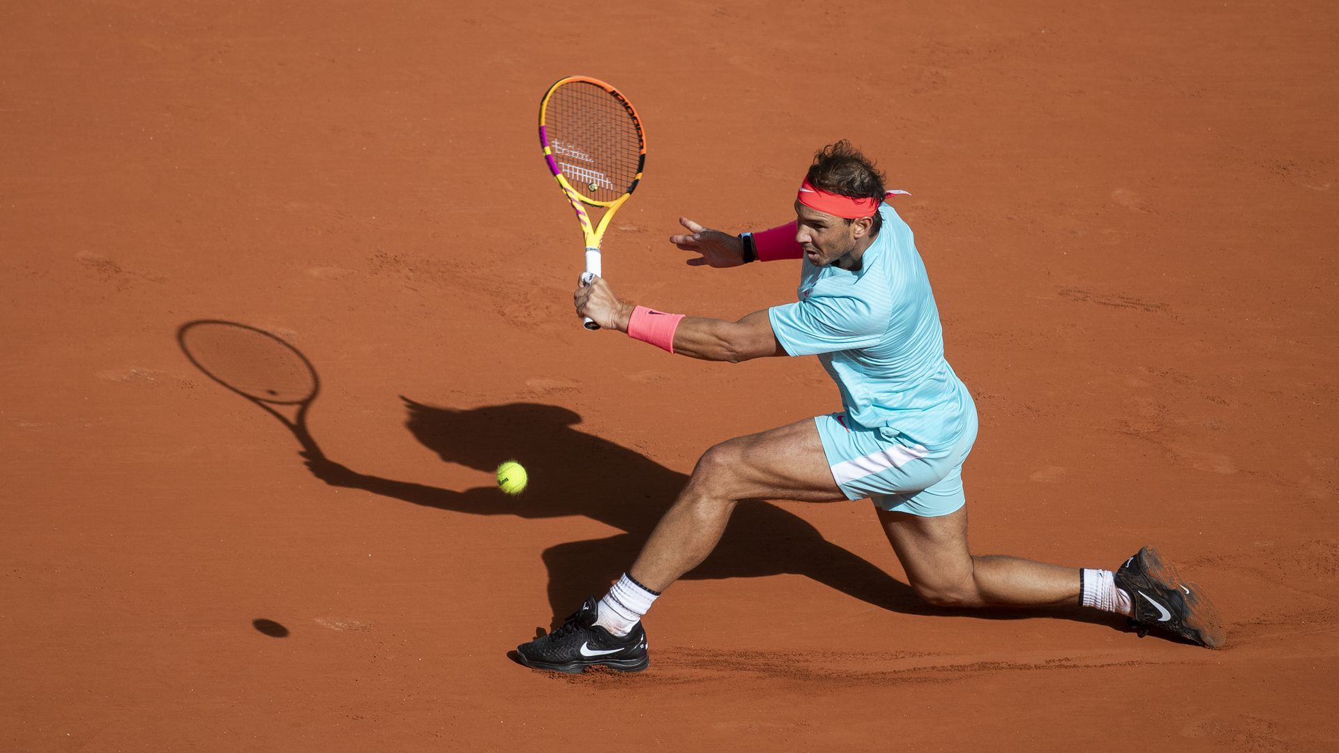 A tennis player at the French Open 