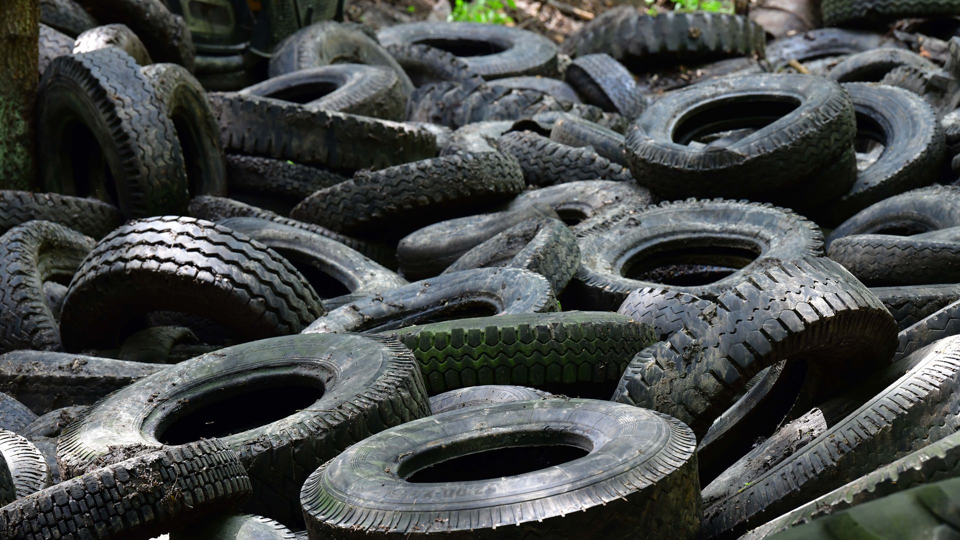 Tire graveyard.