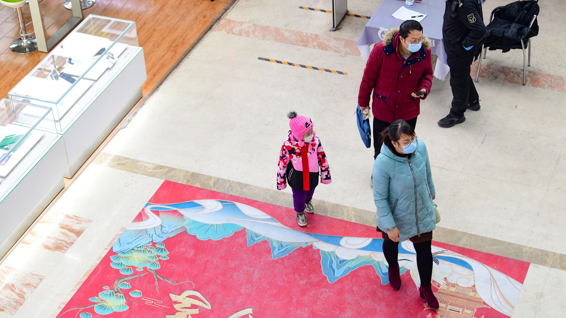 Customers enter a digital mall in Hohhot, Inner Mongolia Autonomous region, China, December 7, 2022.