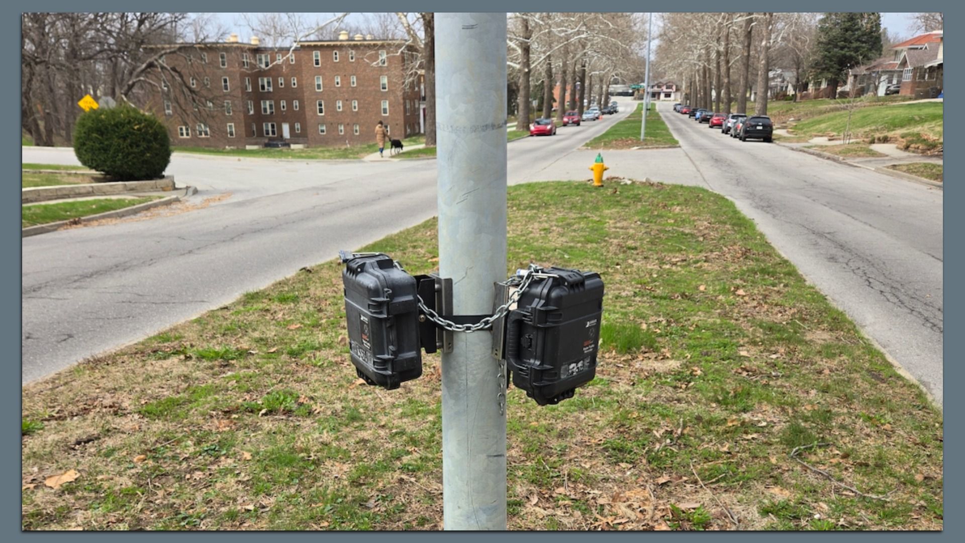 A photo of traffic counters.