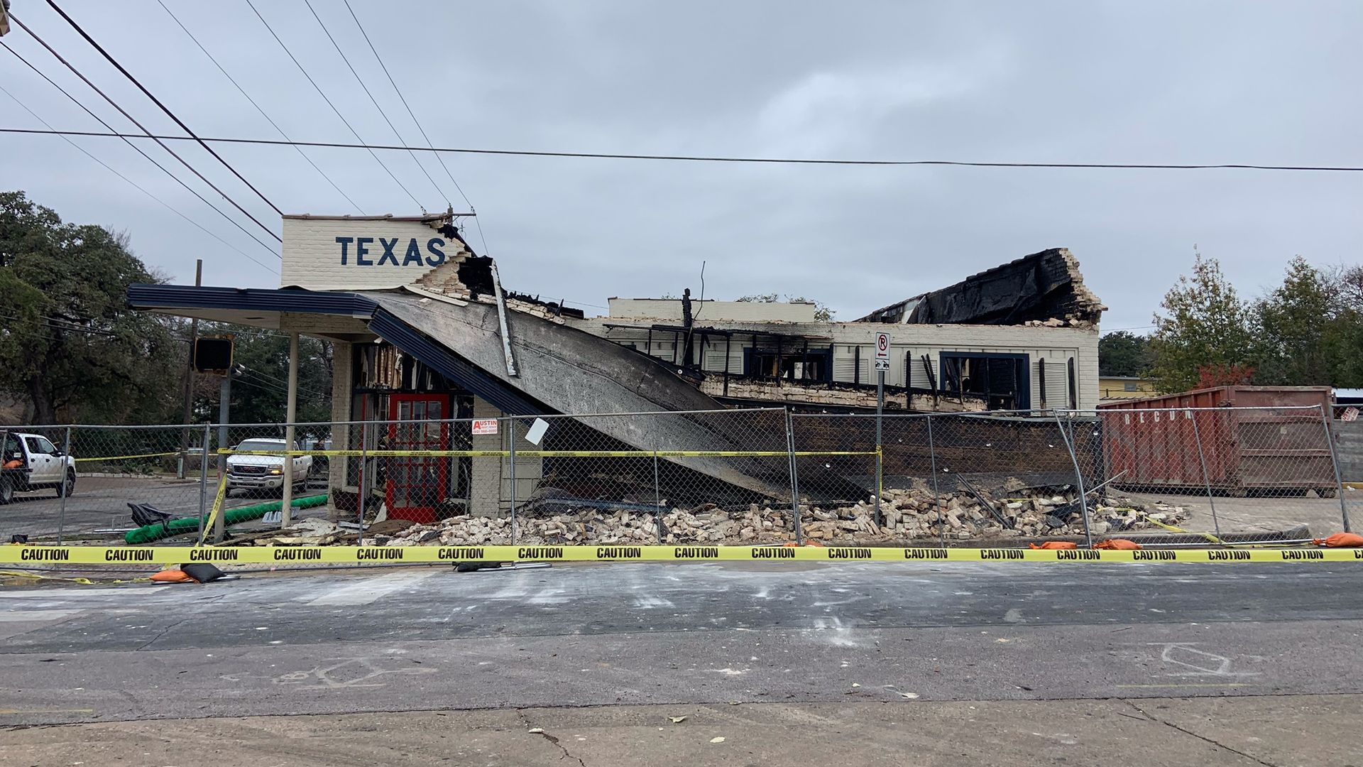 Texas French Bread, destroyed by fire.
