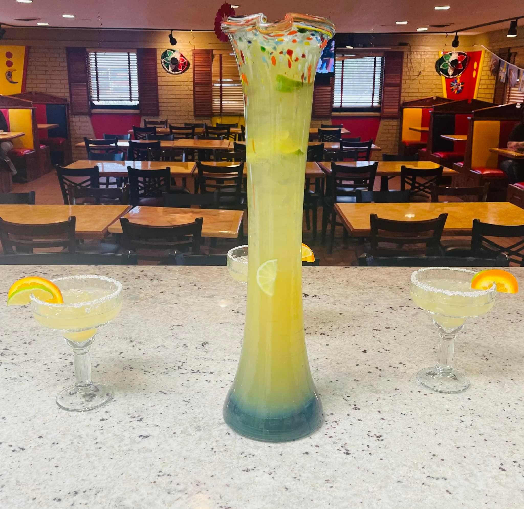 Huge margarita pitcher from La Cabana