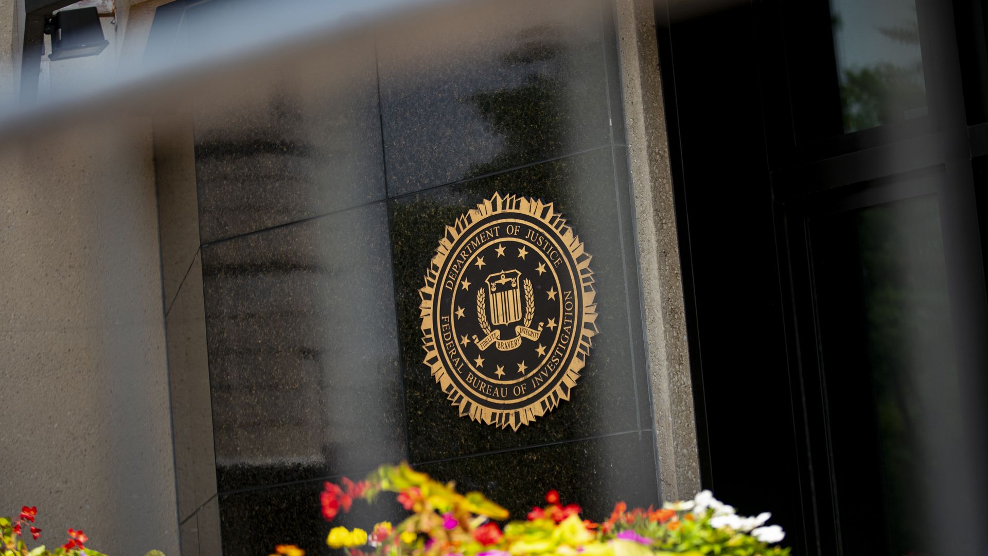 The FBI's seal on the outside of its headquarters in Washington, D.C.
