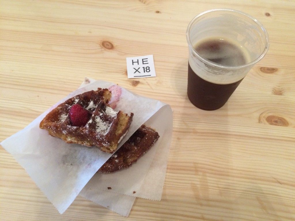 hex coffee waffles