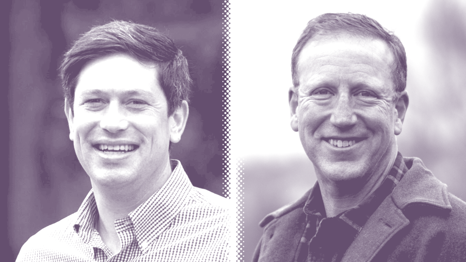 Photo illustration of Dan Strauss and Pete Hanning. 