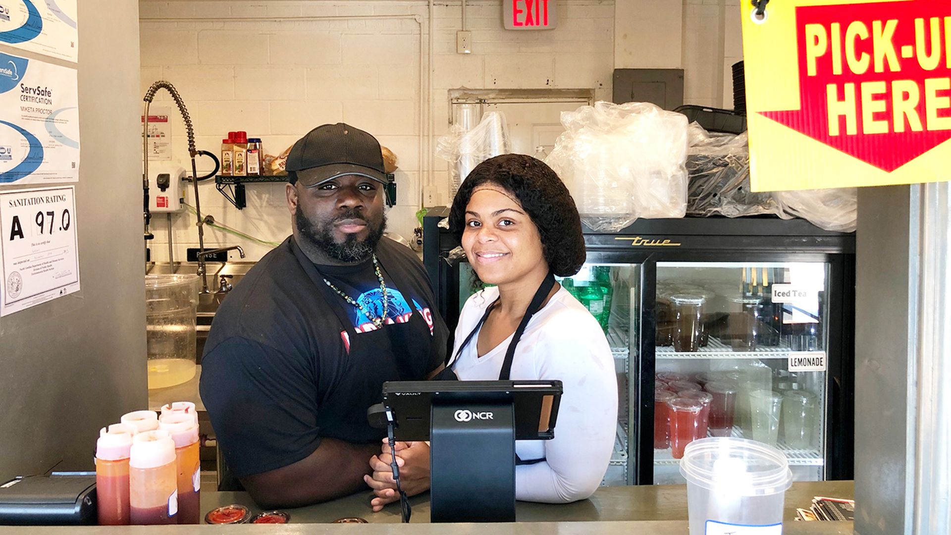 Jay Davis and Miketa Proctor at Lulu's.