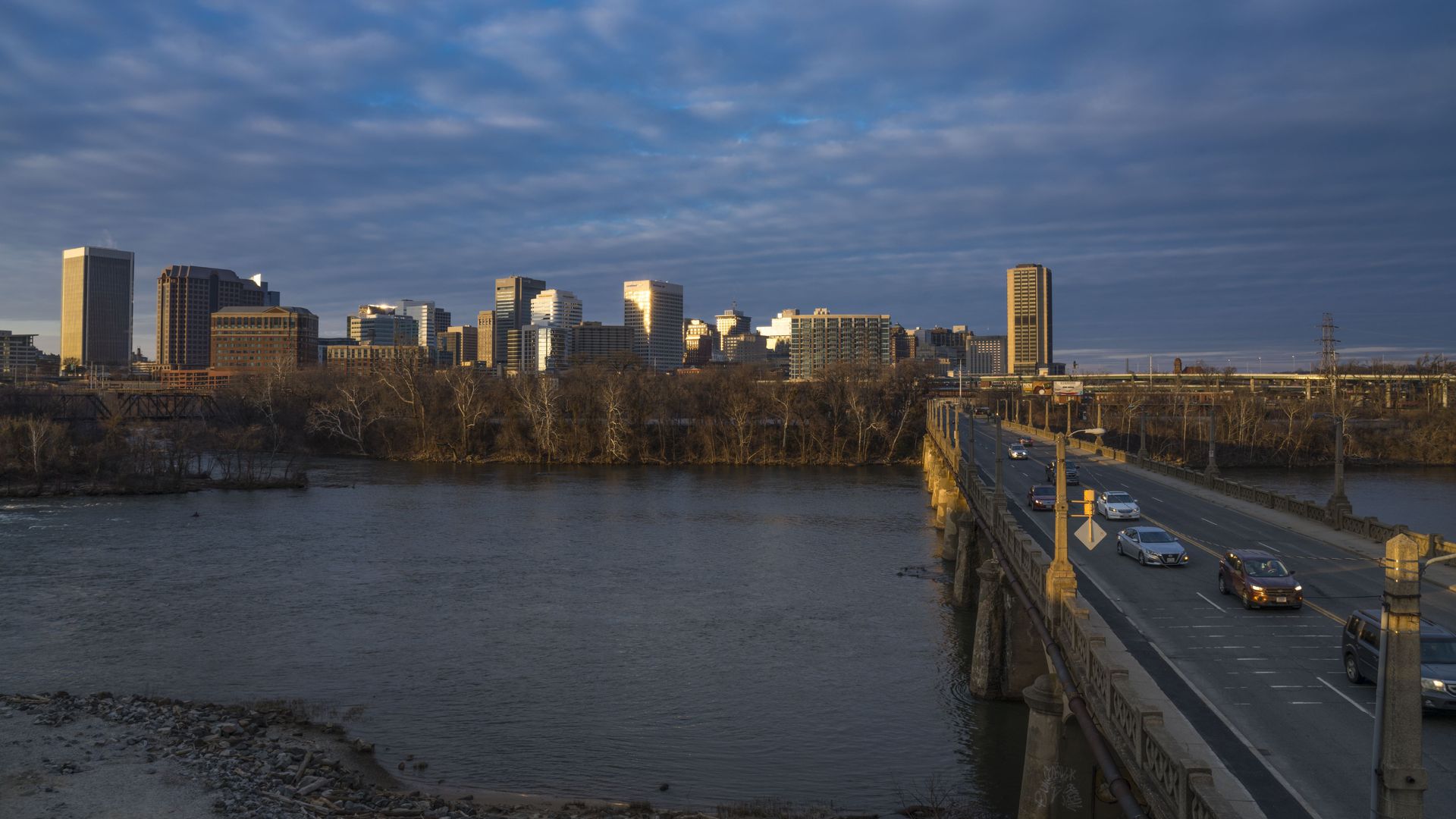 view of the james river
