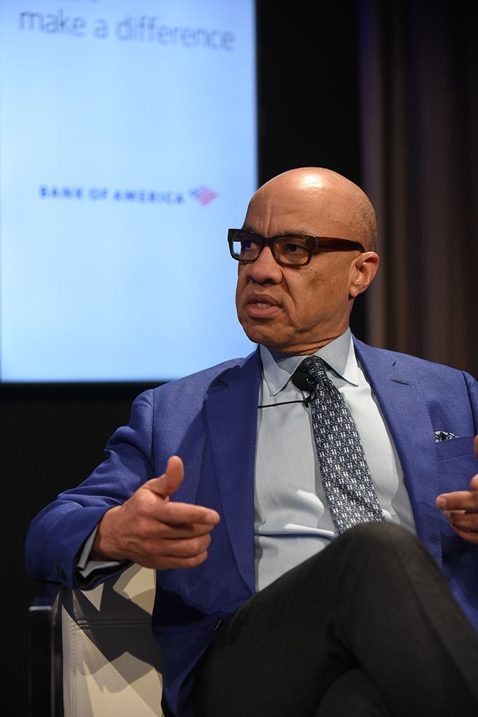 Ford Foundation's Darren Walker on the Axios stage. 