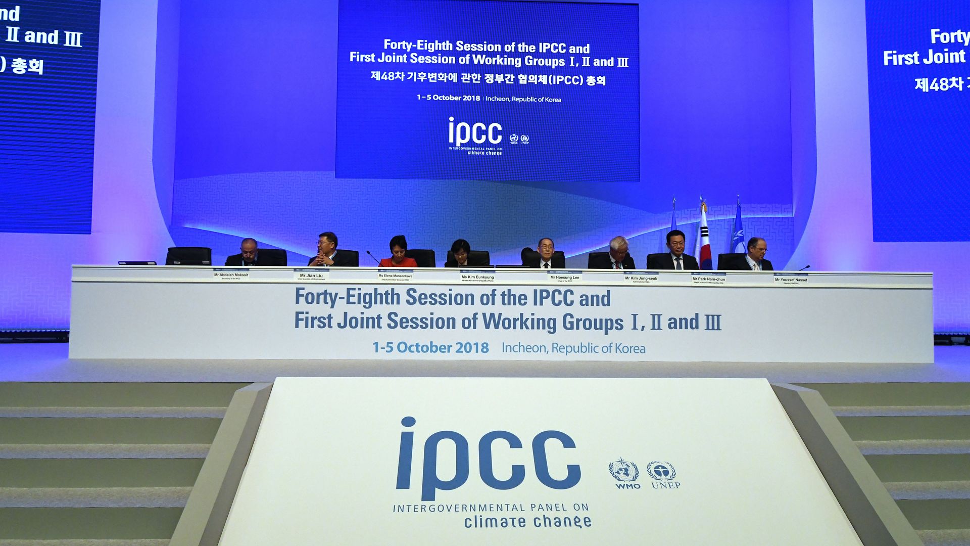 A meeting of the Intergovernmental Panel on Climate Change