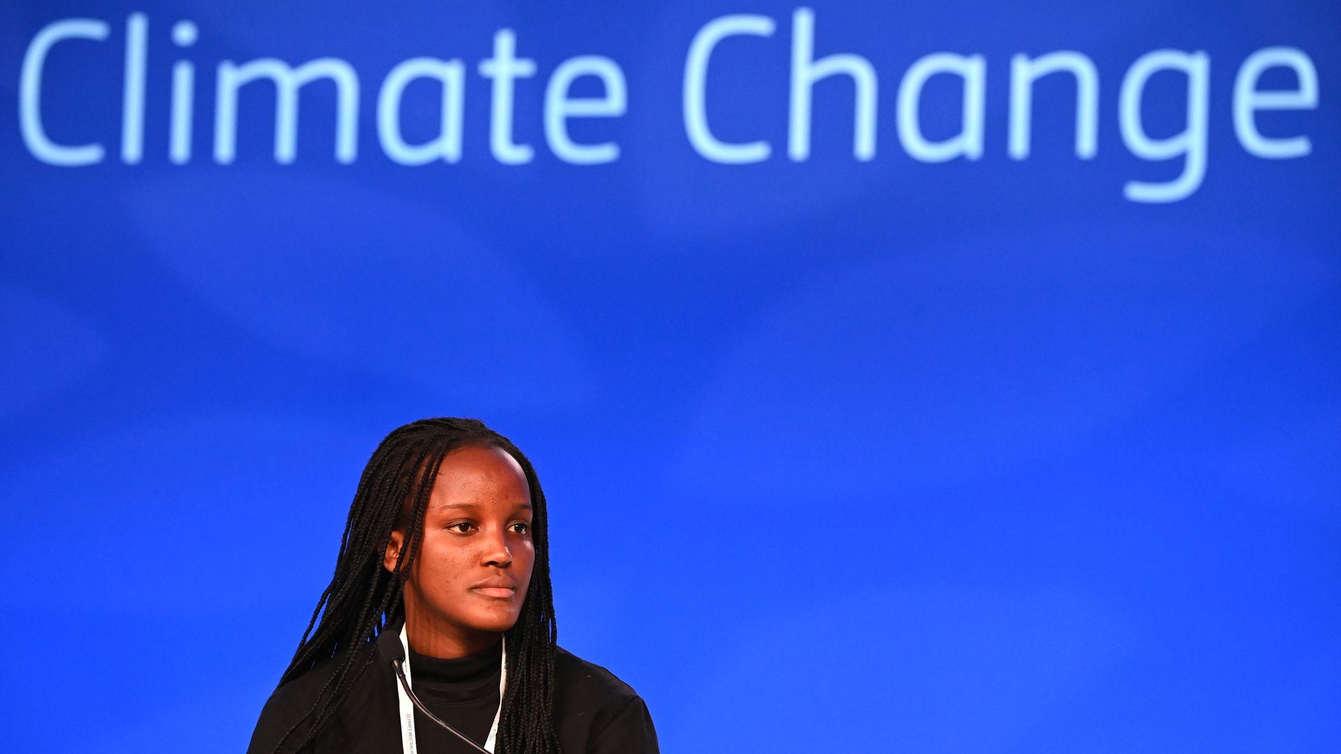 Climate activist Vanessa Nakate at COP26 Glasgow on Nov. 11.