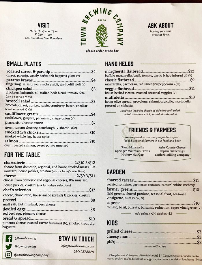 food-menu-at-town-brewing-charlotte