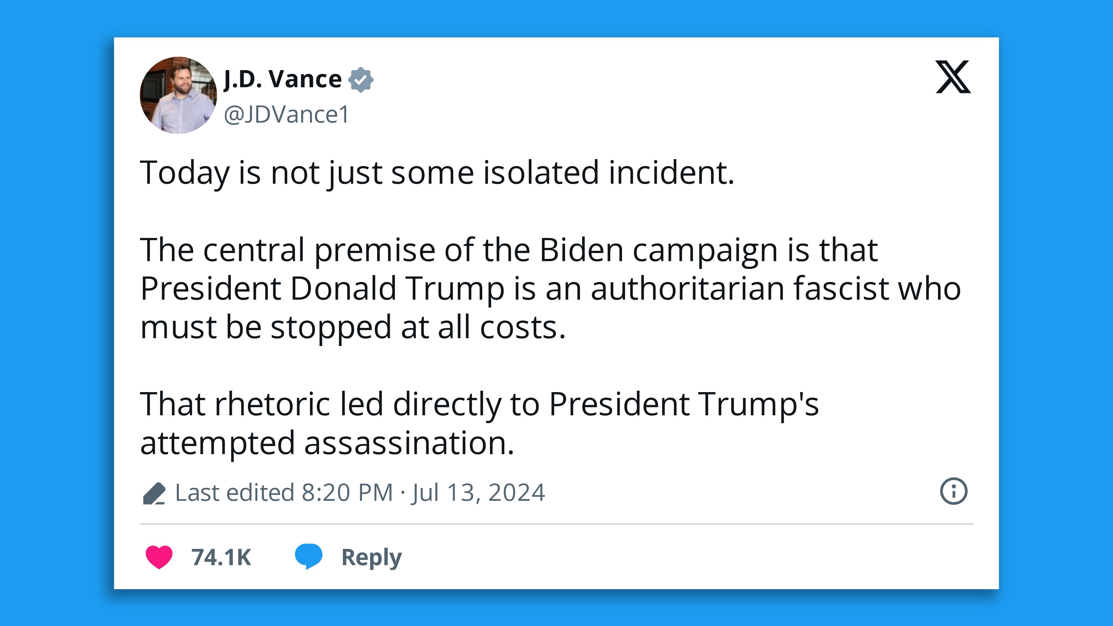 J.D. Vance tweet